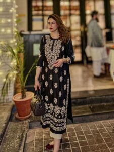 Indian Chickenkari Long Kurti