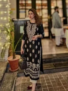Indian Chickenkari Long Kurti
