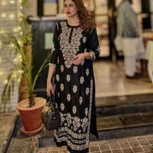 Indian Chickenkari Long Kurti