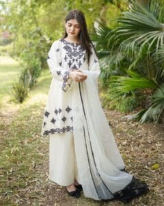 Embroidered Farshi Shalwar 3 piece