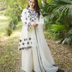 Embroidered Farshi Shalwar 3 piece