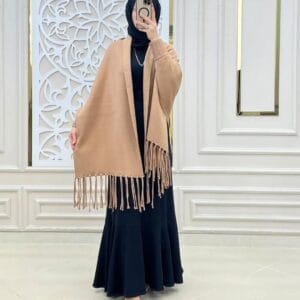 Batwing Poncho Style Shawl
