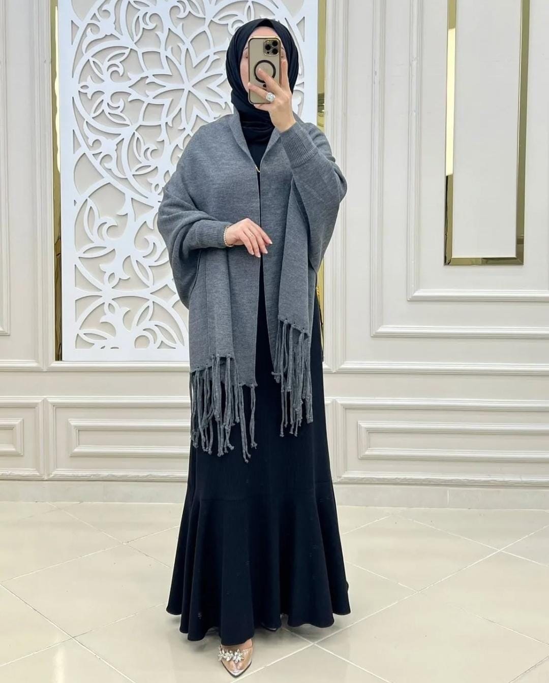 Batwing Poncho Style Shawl