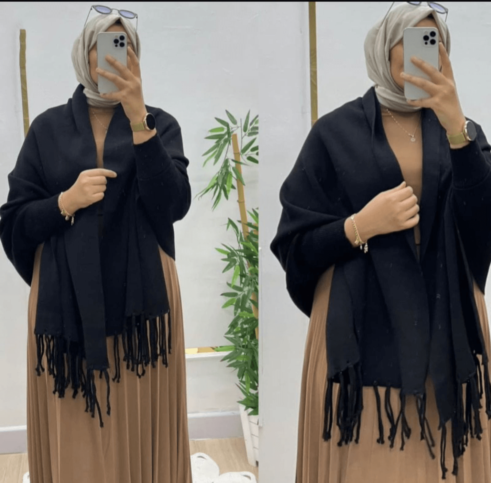 Batwing Poncho Style Shawl