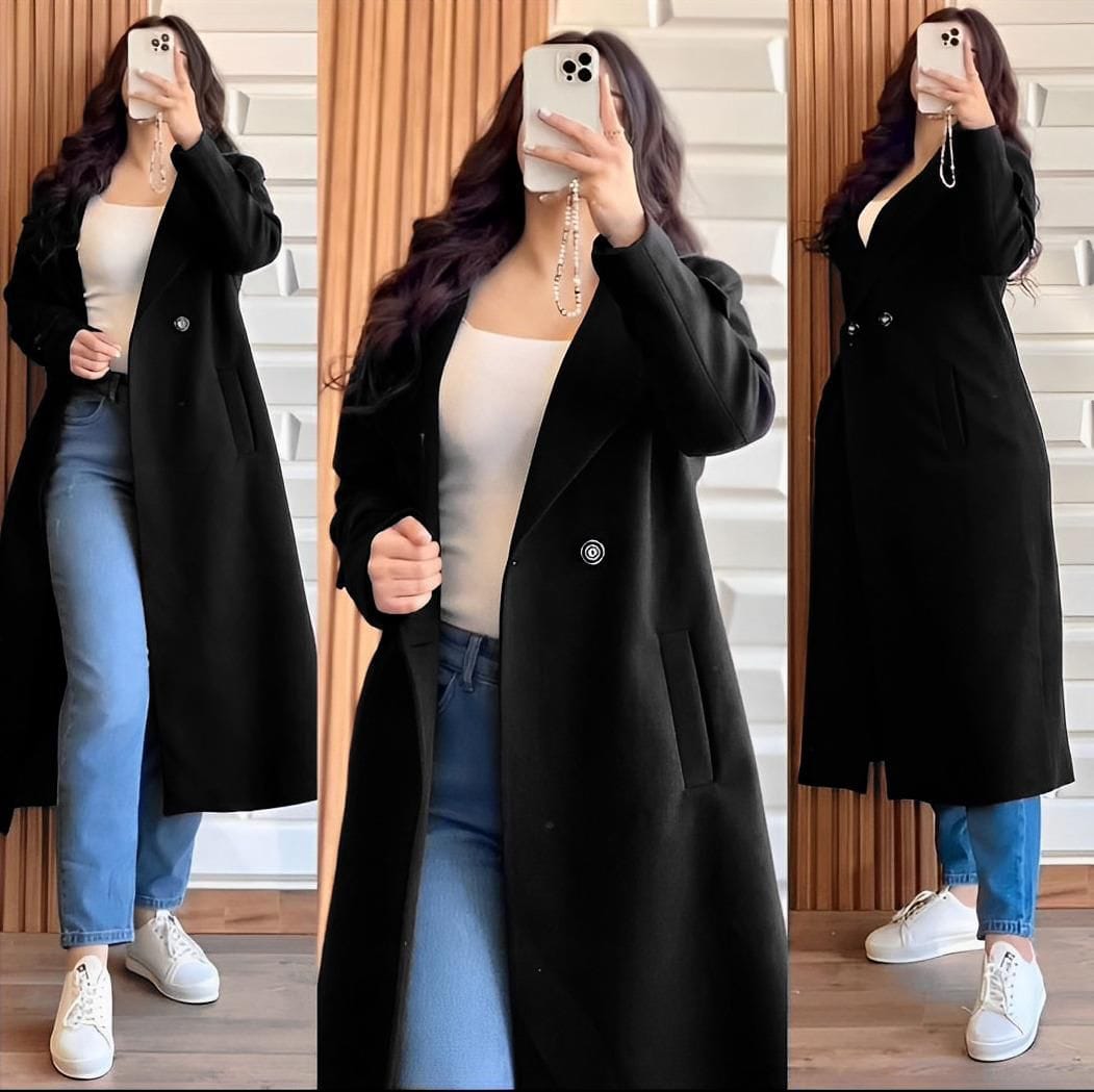 Fashionable Winter Pocket Long Coat