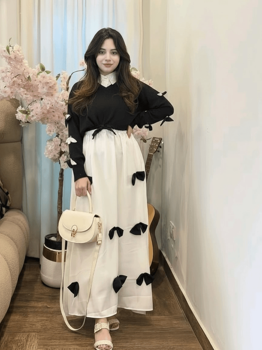 Modish Western Bow Maxi & Top Set