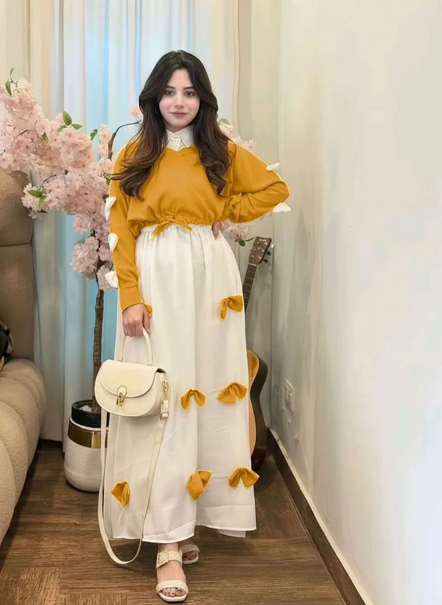 Modish Western Bow Maxi & Top Set