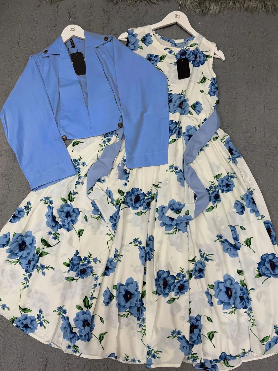 Western Floral Maxi & Koti 2-Piece Set