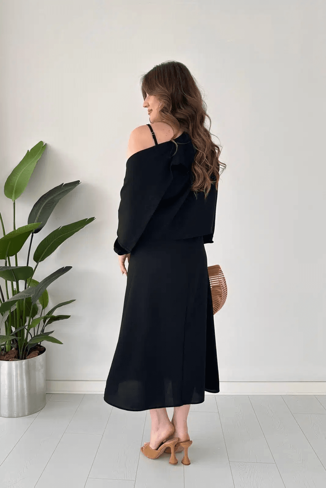 Modest Western Style Koti Frock Set