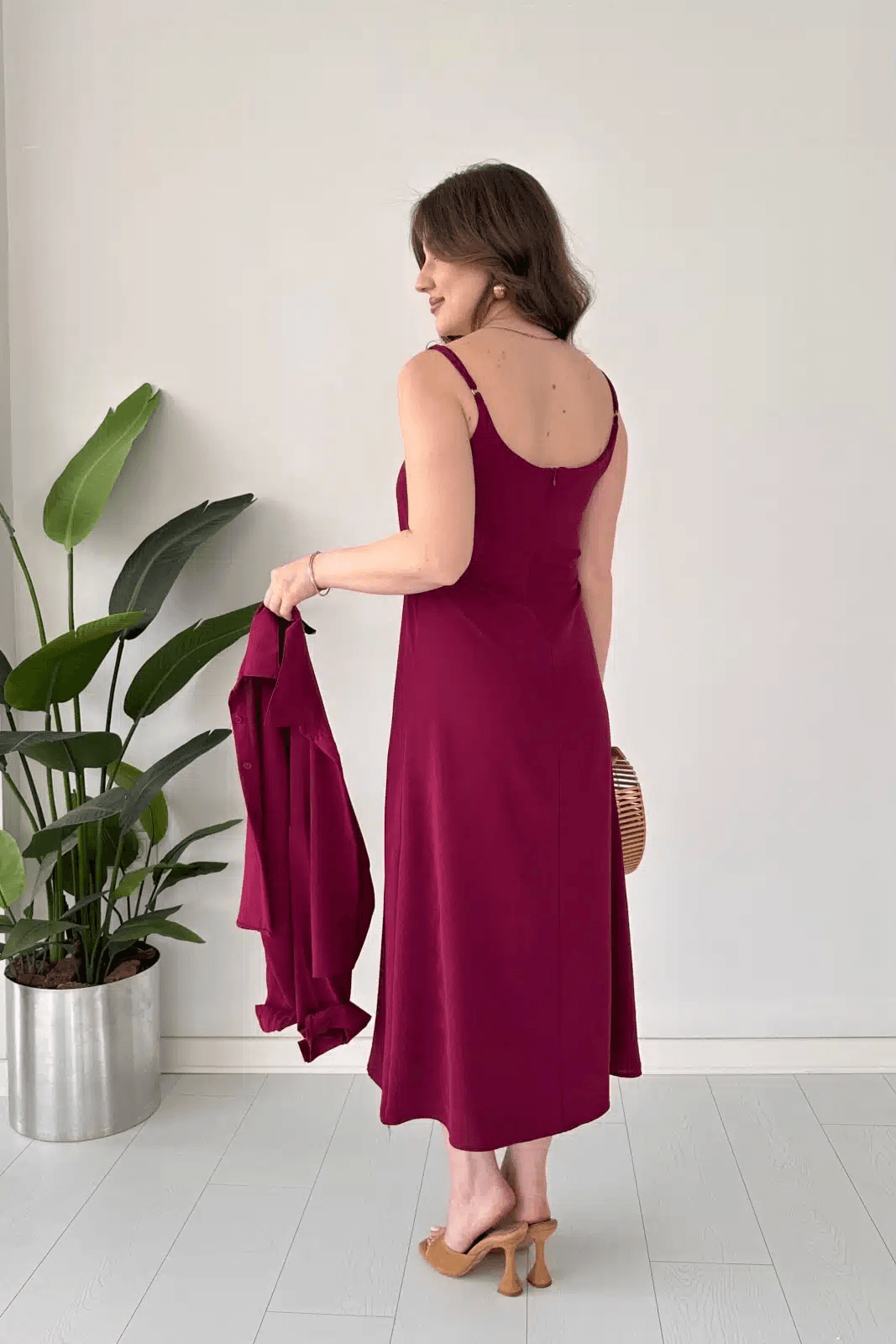 Modest Western Style Koti Frock Set