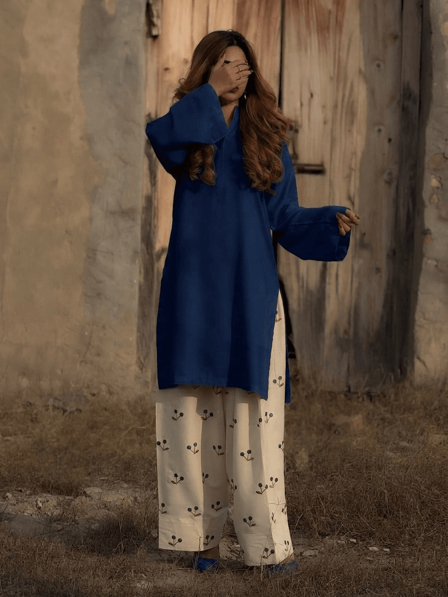 Elegant Cherry Style Farshi & Kurti Set