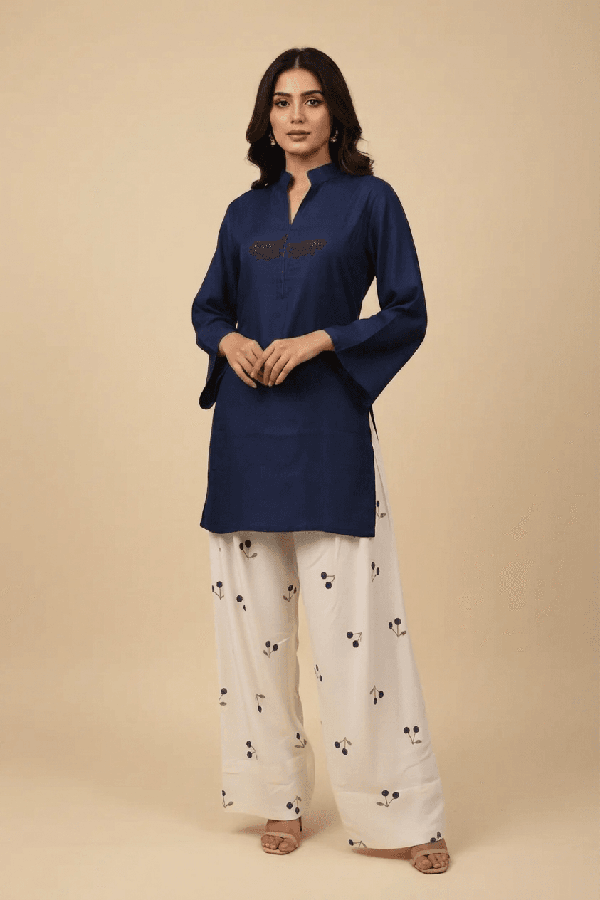 Elegant Cherry Style Farshi & Kurti Set