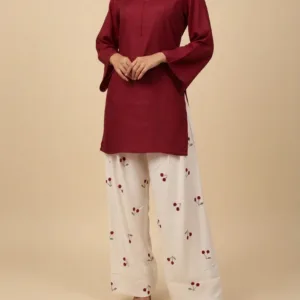 Elegant Cherry Style Farshi & Kurti Set