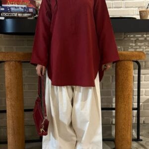 Solid Farshi Shalwar 2-Piece Set