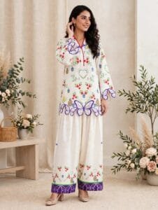 Bloom Butterfly Farshi Co-Ord Set