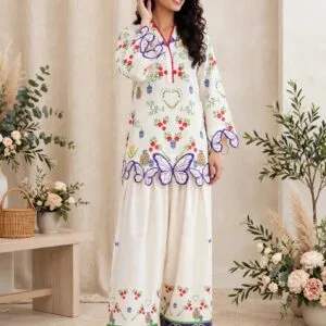 Bloom Butterfly Farshi Co-Ord Set