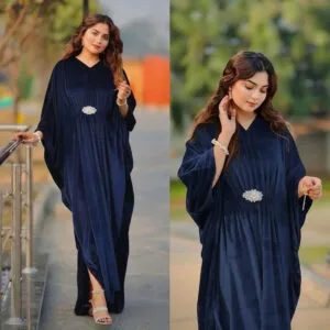 Royal Velvet Kaftan Dress