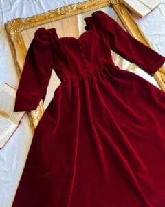 Vintage Velvet Party Wear Frock