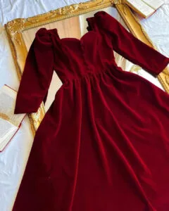 Vintage Velvet Party Wear Frock